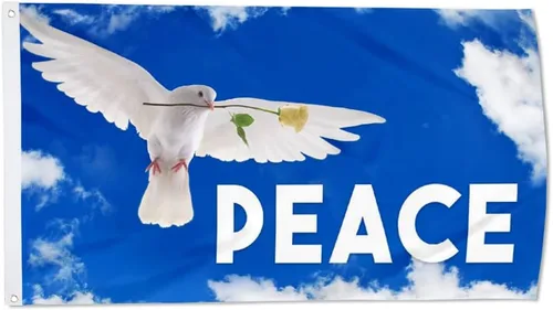 Bandera estadounidense Stand For Peace Pray For World Peace Bandera de Estados Unidos Bandera de Estados Unidos Decoración Interior Exterior Bandera