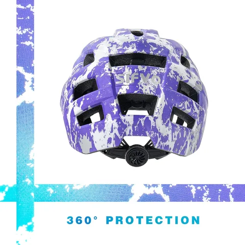 Miniatura 4 de SIFVO - Casco de bicicleta para niños, casco de bicicleta para niños y niñas de 8 años en adelante, con visera fresca, casco de bicicleta para azul