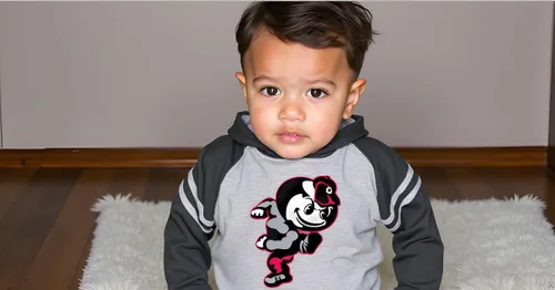 Miniatura 2 de Wes and Willy - Sudadera con capucha de manga larga para niños de universidad con rayas