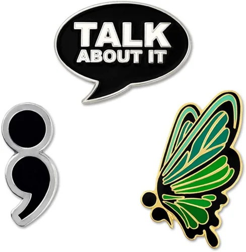Miniatura 16 de PinMart's Suicide Prevention And Mental Health Awareness Enamel Lapel Pin - Enamel Pin Set and Lapel Pins Bulk for Backpacks, Bags, Hats, or