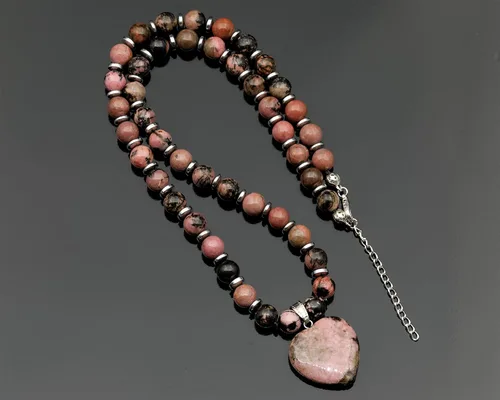 Miniatura 93 de Colgante de corazón de aventurina natural, Collar de cuentas de aventurina genuina, Collar de piedra verde, Collar de piedras preciosas, Cuentas