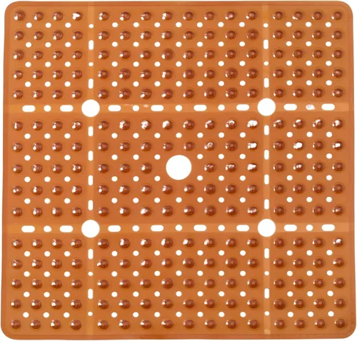 Miniatura 12 de ENKOSI Alfombrilla grande de 27 x 27 pulgadas cuadrada antideslizante para la ducha Alfombrilla antideslizante para cabina de ducha para personas