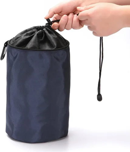 Miniatura 6 de Pinzas para la ropa colgante, organizador de clavijas, bolsas de almacenamiento, a prueba de polvo (azul marino)