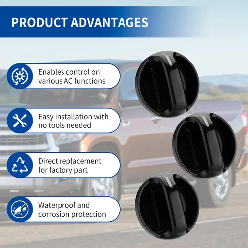 Miniatura 4 de Pomos de control de clima de CA para Toyota Tundra - Interruptor de control del calentador del aire acondicionado para Toyota Tundra 99 00 01 02 03