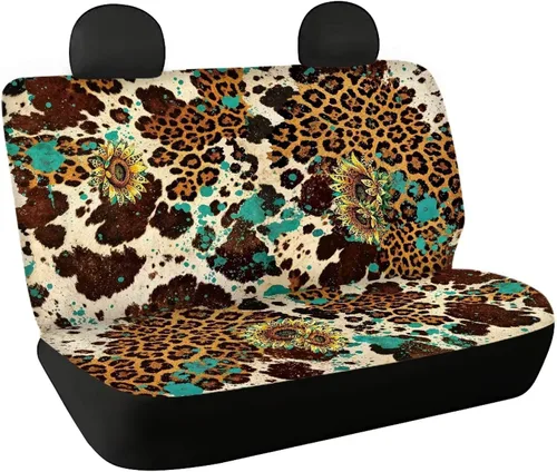 Miniatura 12 de AFPANQZ Funda protectora para asiento trasero de automóvil, con bandera patriótica estadounidense, solo para asiento trasero de automóvil, camión