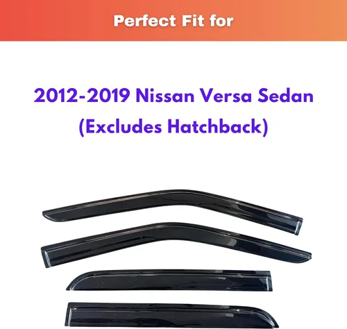 Miniatura 615 de KPY Visor de ventana compatible con Kia Soul 2009-2013, Protector contra lluvia de 4 unidades, deflectores de ventilación de ventana lateral