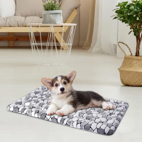 Miniatura 2 de VANKEAN Almohadilla Cama Tapete para Jaula de Perro Reversible (Fresco y Cálido), Colchoneta para Dormir Cama para Perro para Jaula para Perros
