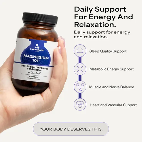 Miniatura 2 de Magnesium 101 de Dave Asprey Apoyo diario para el sueño, el metabolismo, la relajación y la salud del corazón Bisglicinato de magnesio quelado