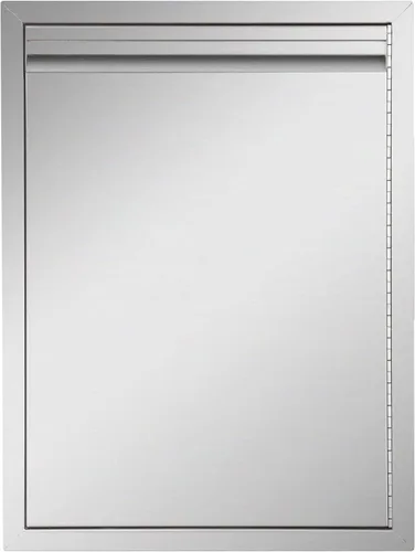 Miniatura 14 de Puerta de cocina para exteriores, 18 pulgadas de ancho x 21 pulgadas de alto, panel de puerta de doble pared de acero inoxidable, parrilla de una