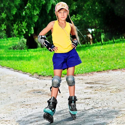 Miniatura 2 de PAPAISON Patines en línea ajustables para niños y adultos con ruedas completamente iluminadas, patines de ruedas para exteriores para niñas y niños