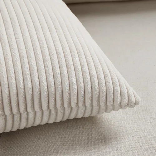 Miniatura 5 de Fancy Homi - Paquete de 2 fundas de almohada decorativas crema de 22 x 22 pulgadas para sala de estar, sofá, cama, estilo rústico, bohemio