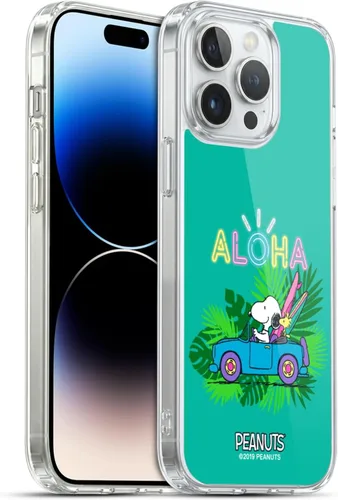 Miniatura 102 de Head Case Designs Peanuts Tropical Surf Snoopy Aloha Disco Gel Funda con licencia oficial [protección de grado militar] compatible con Apple iPhone