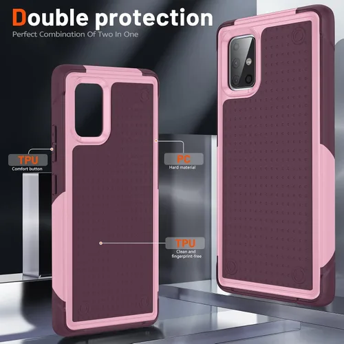 Miniatura 358 de Jeylly Compatible con Samsung Galaxy A22 5G Funda, Funda Samsung A22 5G con 2pcs protectores de pantalla de vidrio templado
