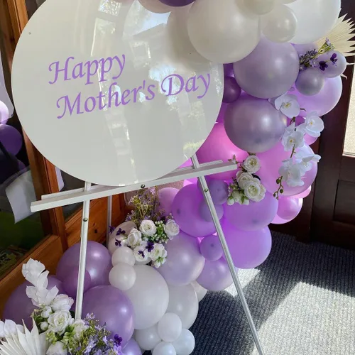 Miniatura 6 de Globos de látex de 12 pulgadas con confeti para fiestas del bebé, cumpleaños, boda, despedida de soltera, color morado, lavada y lila, 50
