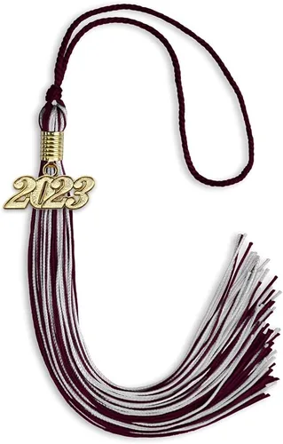 Miniatura 196 de Endea Graduation - Borla de doble color mixto con fecha dorada (negro/dorado antiguo, 2021)