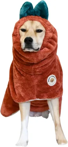 Miniatura 11 de DERPYCHAPPY Bata de Toalla Premium para Perros y Albornoz para Perros para Secar Perros Hecho en Corea Toalla de Baño de Microfibra Súper
