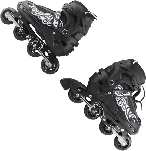 Miniatura 2 de Adjustable Inline Skates Indoor Outdoor Fitness Skates Kids Boys Girls Ladies Blue Black S M L