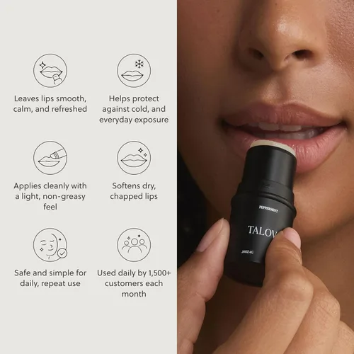 Miniatura 3 de Bálsamo labial de calvo alimentado con hierba, máscara para dormir labial, hidratante durante la noche, bálsamo labial hidratante natural y limpio