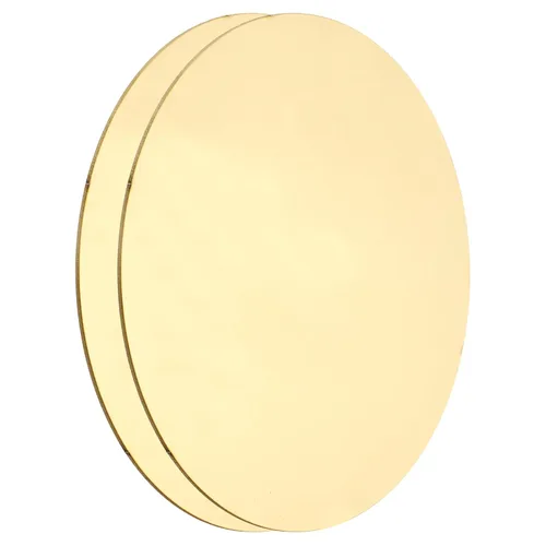 Miniatura 9 de MECCANIXITY 2 Piezas Placa Redonda de Latón, 150mm (5.91") de Diámetro Láminas de Cobre Puro, Lámina de Metal de Latón Cobre H62 de 0.5mm