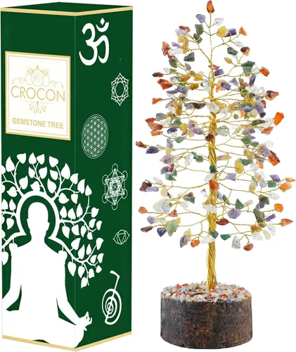 Miniatura 12 de Árbol de la vida de cristal de cornalina – Chakra para energía positiva, piedra preciosa hecha a mano, decoración de Feng Shui, bonsái de dinero