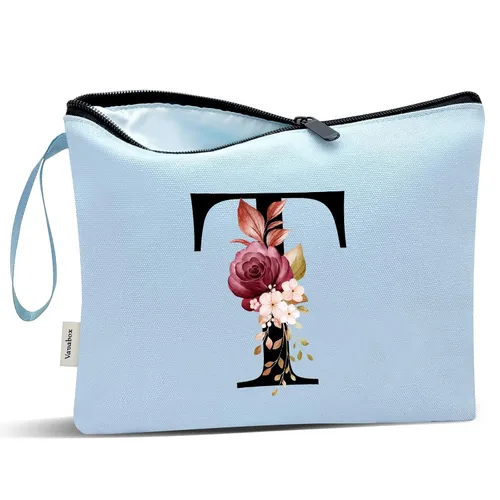 Miniatura 132 de Vavabox A-Z Bolsa de Maquillaje Personalizada, Regalos de Cumpleaños para Mujeres y Mamá, Regalos para la Mejor Amiga, Bolsa de Cosméticos