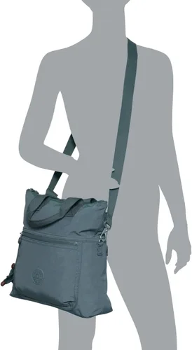 Miniatura 3 de Kipling Eleva - Bolsa cruzada convertible grande, color aloe tonal claro