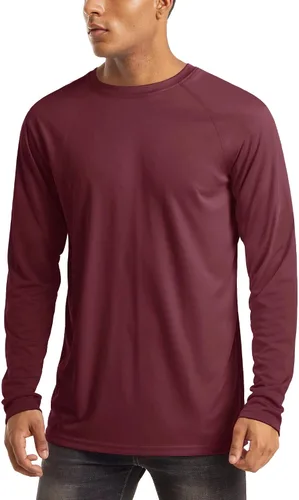 Miniatura 154 de MAGCOMSEN Camisas de manga larga para hombre, protección solar UPF 50+, camisetas atléticas para senderismo, correr, entrenamiento, protección