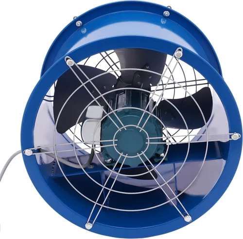 Miniatura 7 de Ventilador de tubo cilíndrico de 10 pulgadas y 110 V, ventiladores de escape axiales portátiles de tubo de 180 W, ventilador de tubo axial