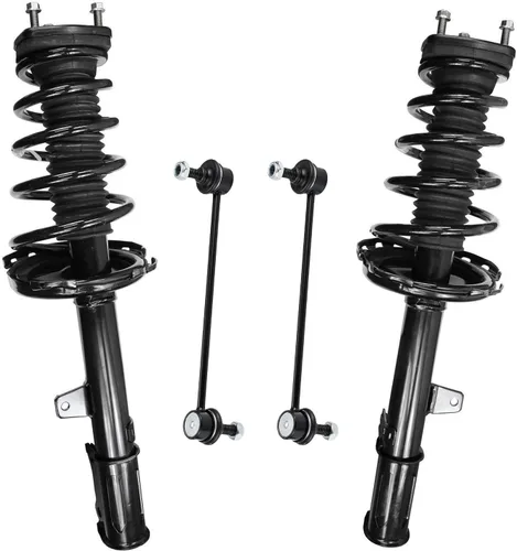 Miniatura 13 de Detroit Axle - Kit de puntales delanteros 2WD para Ford F-150 2005-2008 Lincoln Mark LT 2005-2008, 2 puntales con muelle helicoidal, 2 enlaces