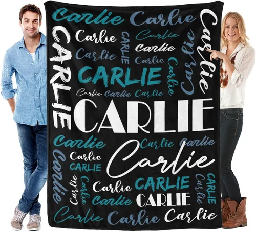 Miniatura 13 de Manta personalizada para niños y adultos, manta personalizada con nombre, manta de franela personalizada con nombre, manta personalizada con nombre