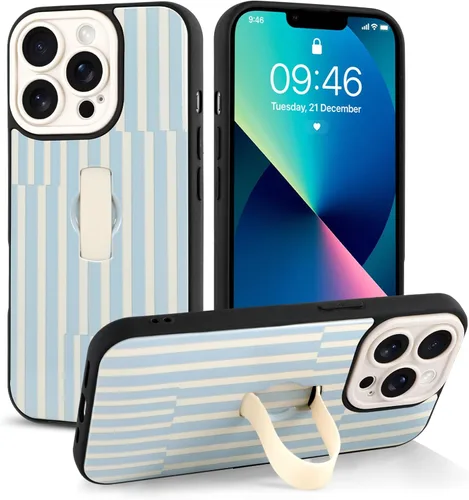 Miniatura 17 de Funda compatible con iPhone 17 Pro Max con correa de mano para los dedos, funda de teléfono con estampado de leopardo y guepardo para mujeres