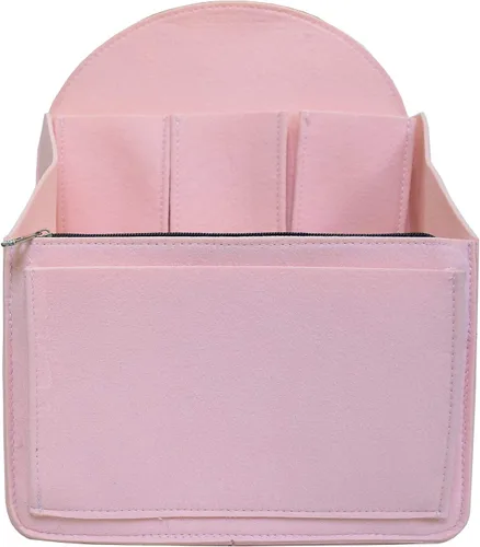 Miniatura 2 de Organizador de mochila de fieltro, organizador de bolso para hombres y mujeres, mochila mochila bolsa de hombro (rosa, pequeño)