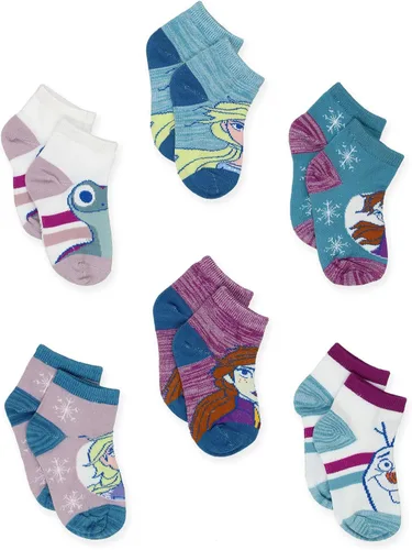 Miniatura 3 de Disney Frozen 2 Anna Elsa - Juego de 6 calcetines para niños pequeños