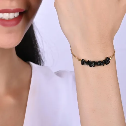 Miniatura 7 de Gempires Natural Chips Bar Bracelet, Energy Healing Crystals, Birthday, Gift for Her, Gemstone Jewelry 8 inch