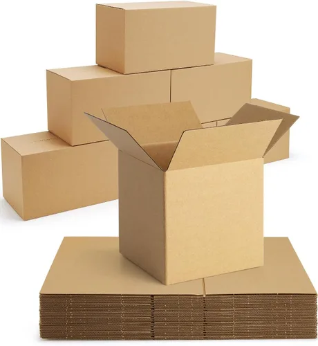 Miniatura 12 de Paquete de 40 cajas de envío pequeñas de 6x4x4, cajas de cartón corrugado para embalaje para pequeñas empresas, cajas marrón para envíos por correo