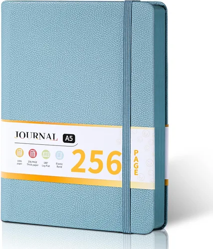 Miniatura 18 de Diario forrado con líneas de CAGIE para hombres y mujeres, diario encuadernado en cuero con anillos de crecimiento de árboles, cuaderno de 256
