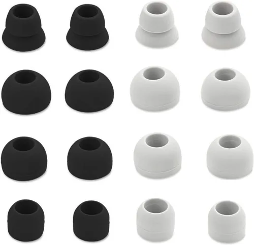 Miniatura 5 de Zotech 8 pares (16 unidades) de puntas de repuesto para auriculares estéreo inalámbricos Beats Powerbeats3 - Pequeño, mediano, grande y doble brida