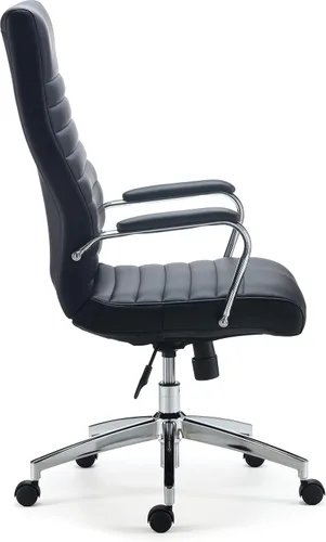 Miniatura 3 de STAPLES Bentura - Silla ergonómica de oficina ejecutiva y gerente, respaldo alto, altura ajustable, cuero regenerado, color negro
