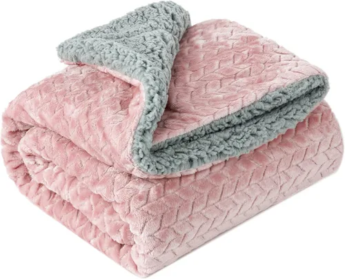 Miniatura 8 de Manta mullida o manta mullida para bebé niña o niño, suave y cálida y acogedora manta de vellón coral para bebé, bebé o recién nacido, manta