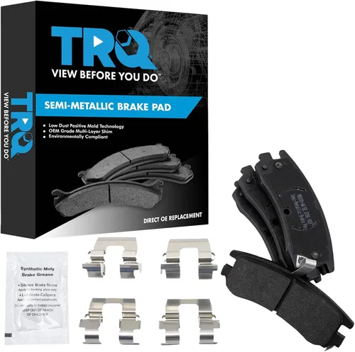 Miniatura 72 de TRQ Pastillas de freno delanteras semi metálicas compatibles con Ford Expedition 2018-2021 F-150 2018-2020 Lincoln Navigator 2018-2022