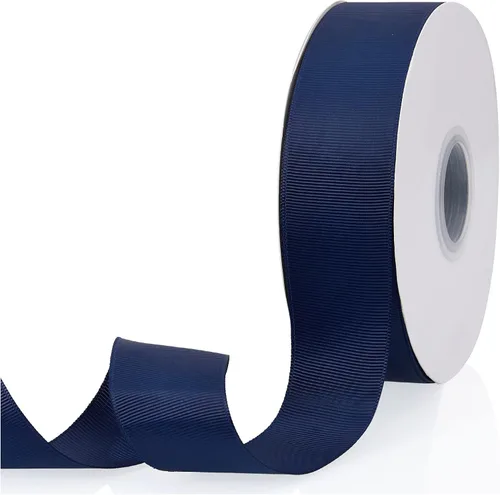 Miniatura 36 de Cinta de grogrén de doble cara de color liso azul bebé de 1-1/2 pulgadas x 50 yardas para envolver regalos, bodas, fiestas, manualidades, lazos