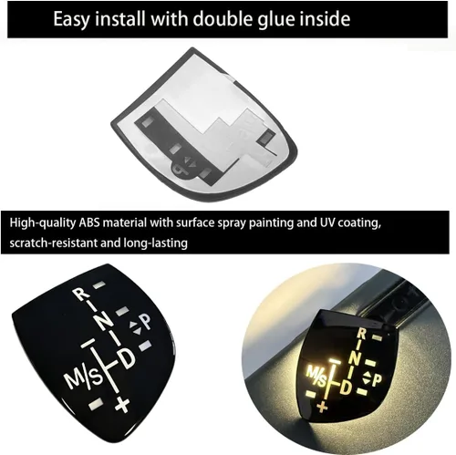 Miniatura 2 de Adhesivo para palanca de cambios de automóvil, cubierta para el panel de la perilla de cambio de BMW X1 X3 X5 X6 F01 F10 F30 F35 F18 GT 1 3 5 6 7