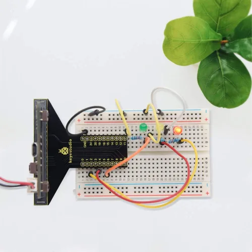 Miniatura 2 de KEYESTUDIO Super Starter Kit para Microbit V2 V1.5 STEM Learning Sin Micro:bit Board, 40 lecciones Tutorial, con T-Breakout Board, Breadboard