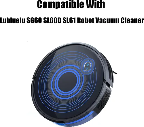 Miniatura 2 de Juego de accesorios de repuesto para Lubluelu SG60 SL60D SL61 robot aspirador piezas de repuesto, rodillo principal, cepillo lateral, filtro Hepa
