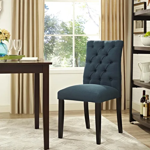 Miniatura 2 de Modway MO- Duchess - Silla de comedor tapizada con botones capitoné moderna Parsons, color azul