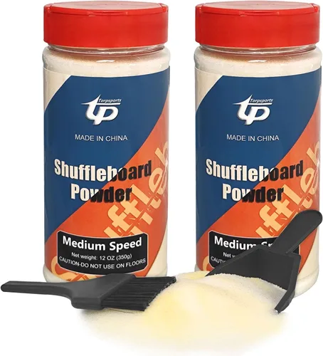 Miniatura 10 de Shuffleboard Sand Wax High/Medium Speed Shuffleboard Powder Set, Shuffleboard Sand with Mini Brush Set