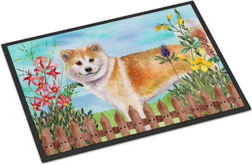 Miniatura 71 de Caroline's Treasures CK1311MAT Cavalier Spaniel Poinsettas - Felpudo de 18 x 27 pulgadas, tapete para puerta delantera, interior y exterior