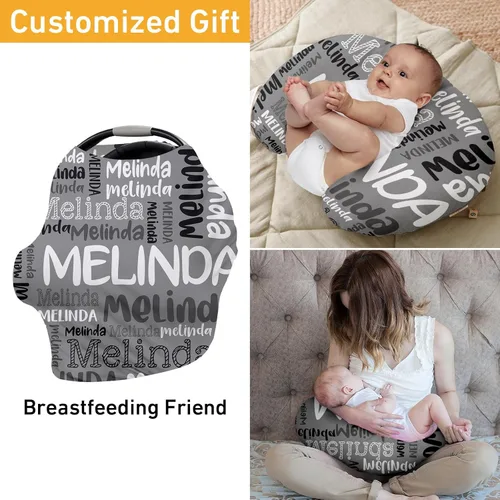 Miniatura 7 de Funda de asiento de automóvil personalizada para bebés, funda de asiento de automóvil multiusos con nombre, fundas de asiento de automóvil, regalos