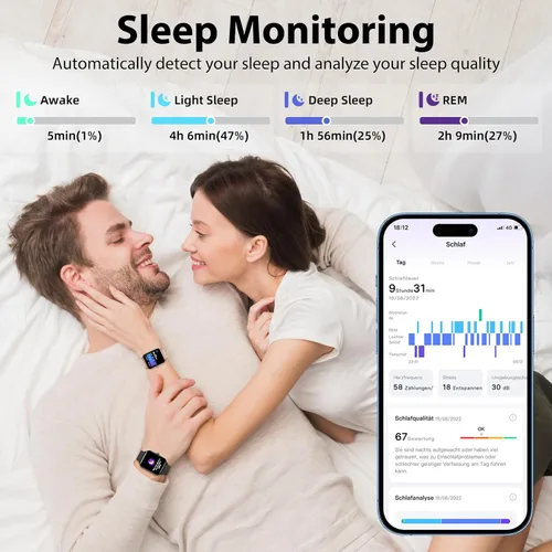 Miniatura 5 de Smart Watch for Women (Alexa Built-in & Bluetooth Call), 1.8" Smartwatch with SpO2Heart RateSleepStress Monitor, CalorieStepDistance Counter, 100