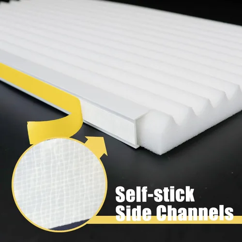 Miniatura 4 de Paneles de aislamiento de espuma para aire acondicionado de ventana, 17 x 9 x 7/8 pulgadas, kit de paneles aislados laterales para ventanas, paquete